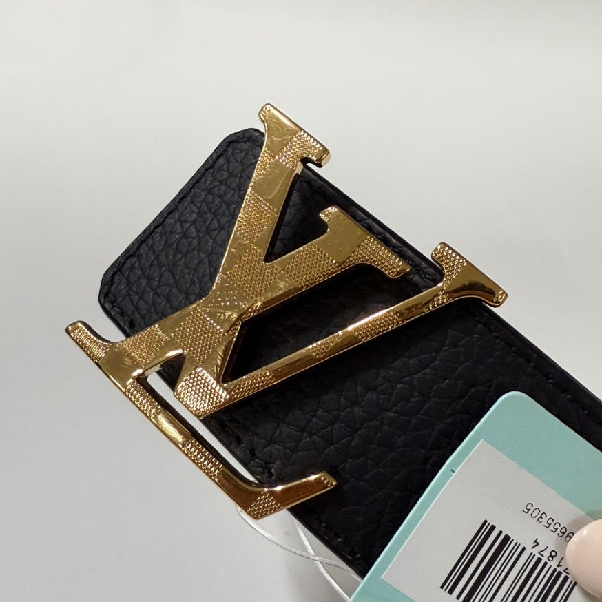 Louis Vuitton Leather Belt Black Belts