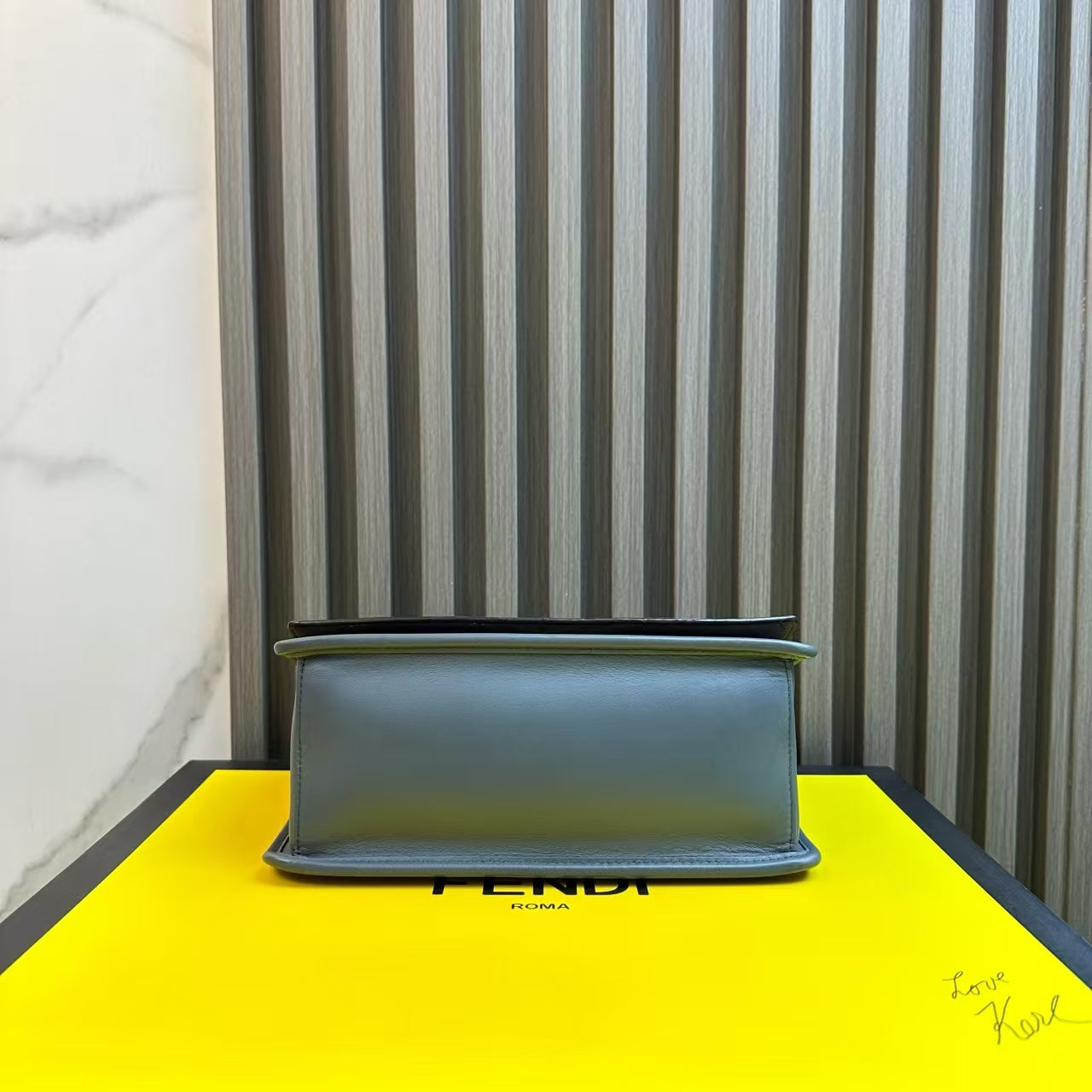 Fendi Kan I Blue Shoulder Bag - Designer Handbag