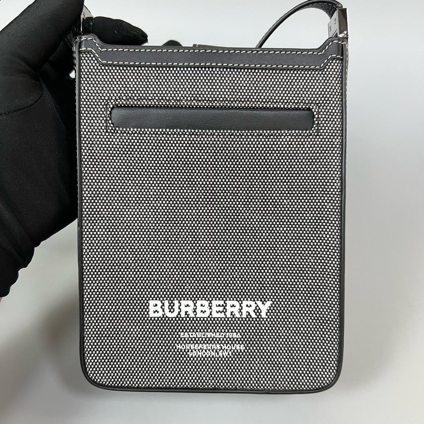 BURBERRY Phone Bag Black Crossbody Mini XJ10835
