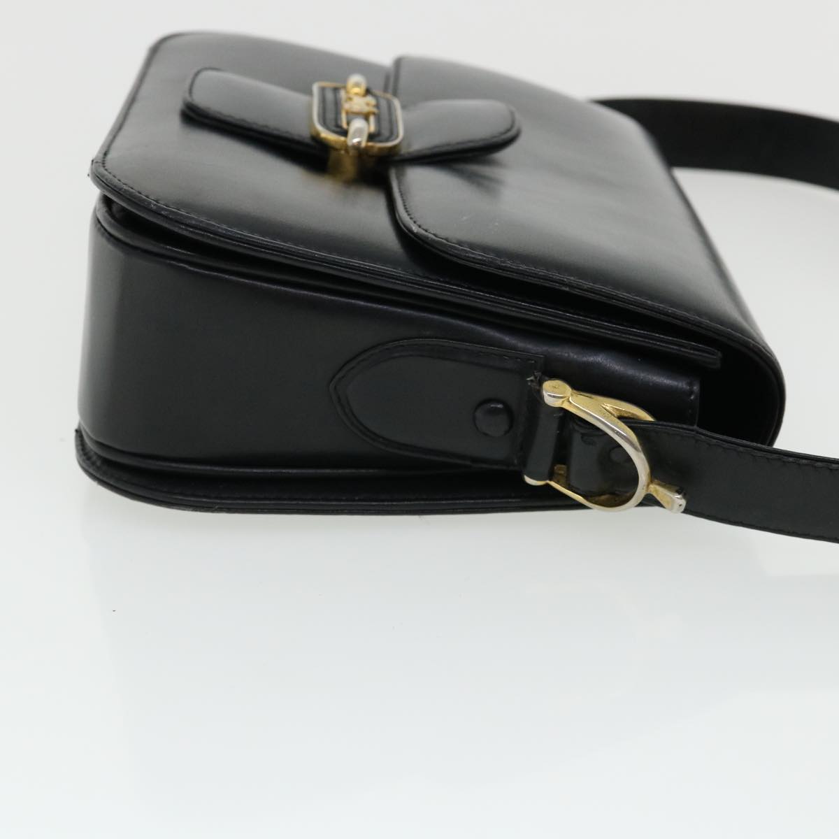 Luxury CELINE Shoulder Bag Leather Black rd3515