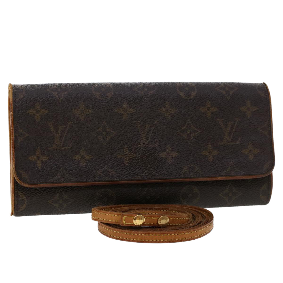 LOUIS VUITTON Monogram Pochette Twin GM Shoulder Bag LV rd5563