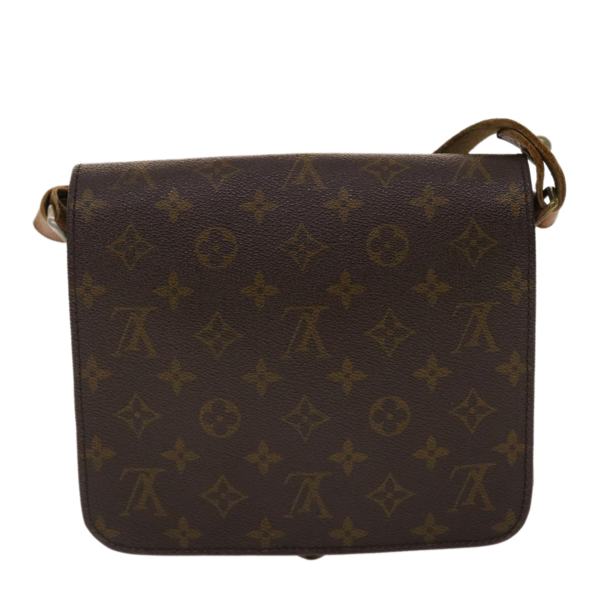 LOUIS VUITTON Monogram Cartouchiere MM Shoulder Bag M51253 Auth rd5576