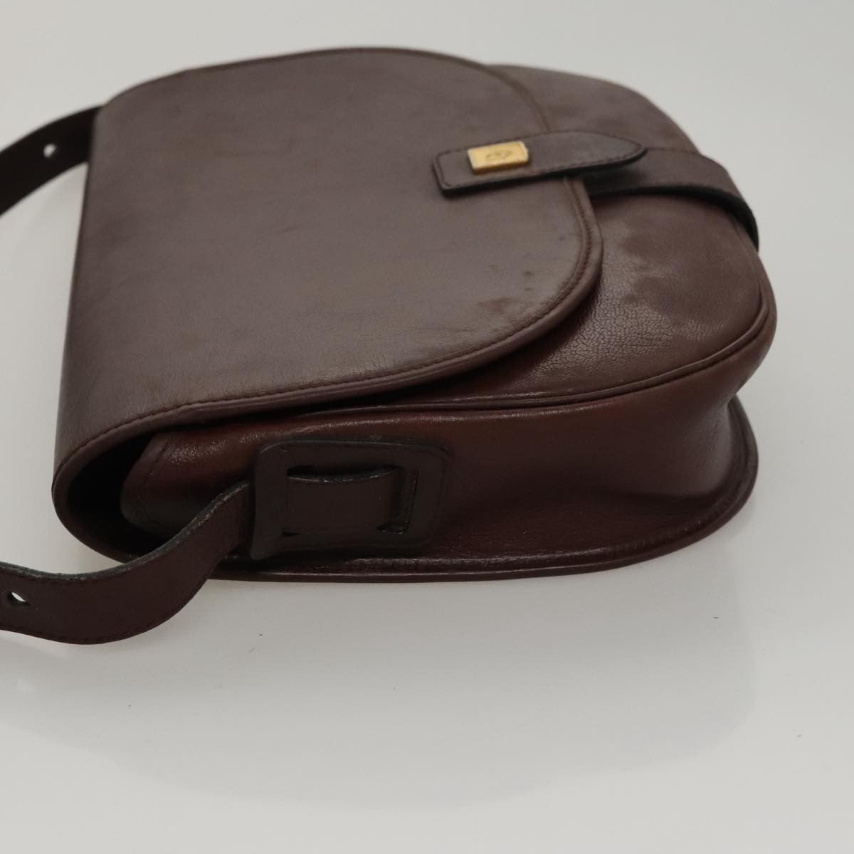 Christian Dior Trotter Shoulder Bag Canvas Burgundy Leather Shoulder Bag Bag