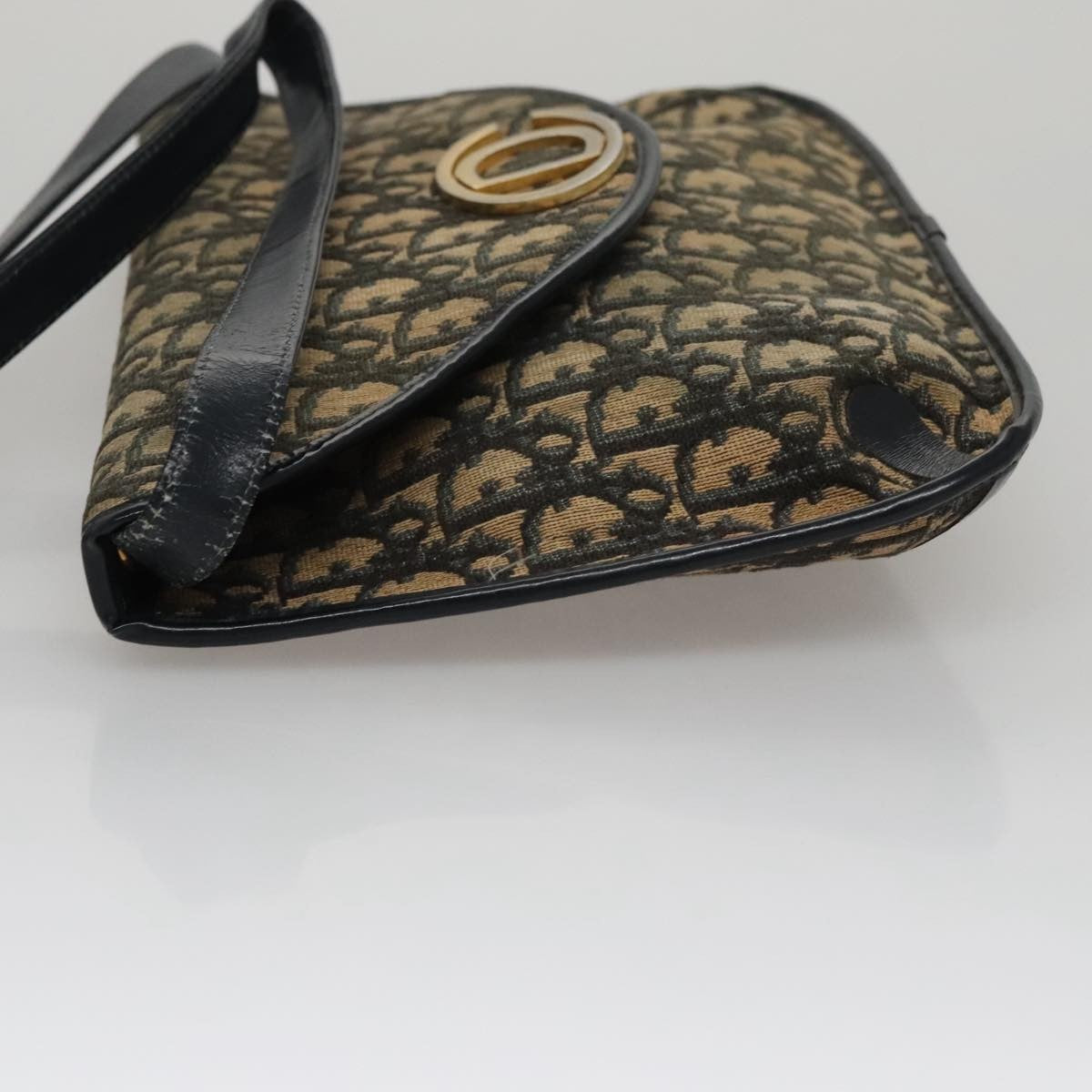 Christian Dior Trotter Shoulder Bag Canvas Navy Canvas Shoulder Bag Bag