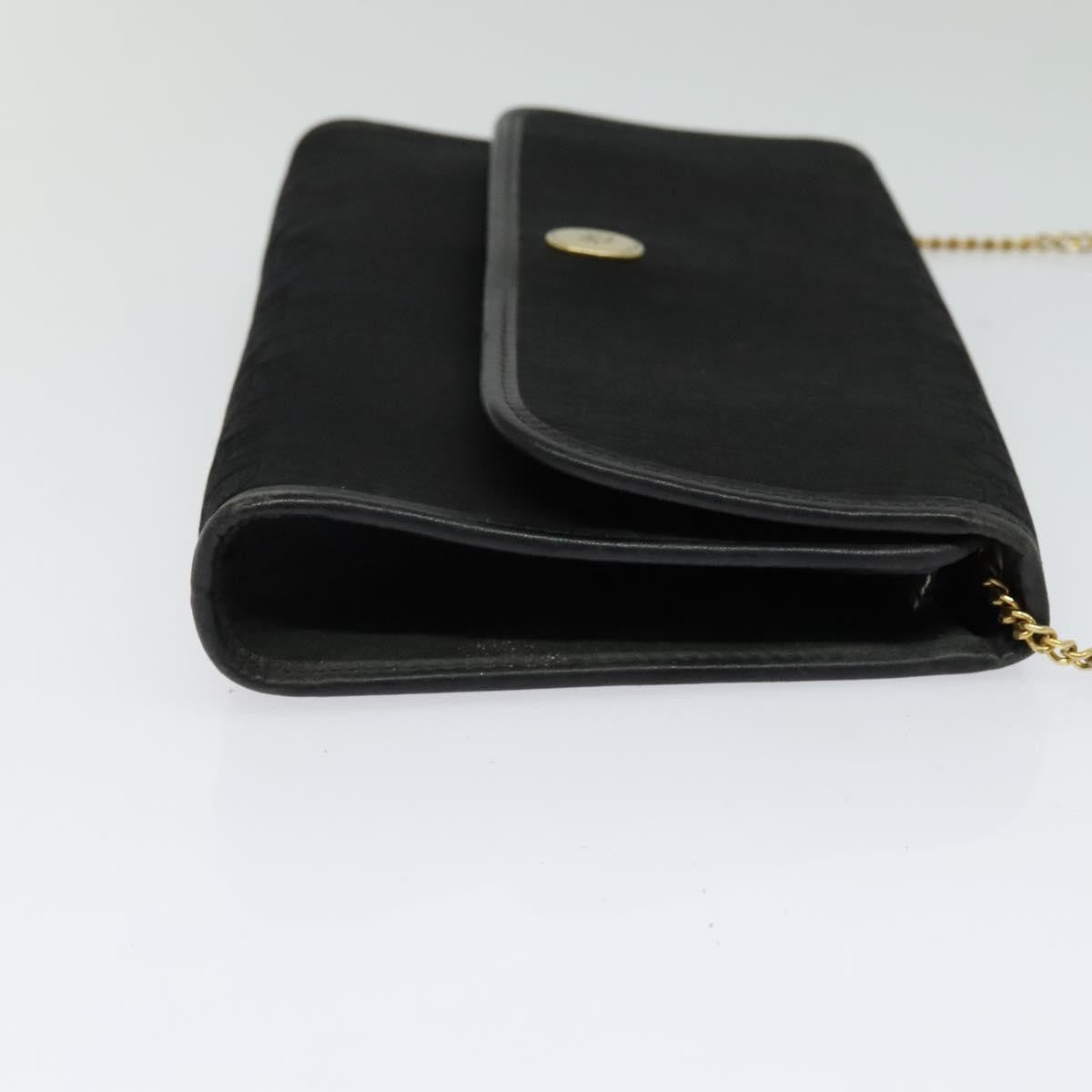 Christian Dior Trotter Flap Crossbody Bag Canvas Black Canvas Shoulder Bag Bag