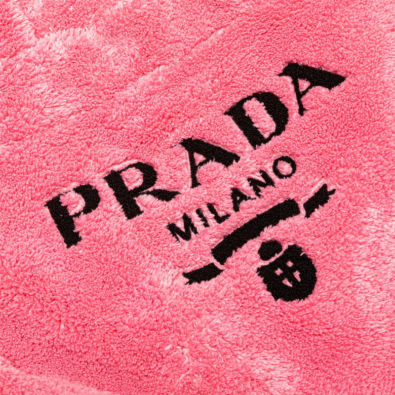 Prada Terry Logo Pile Tote Bag
