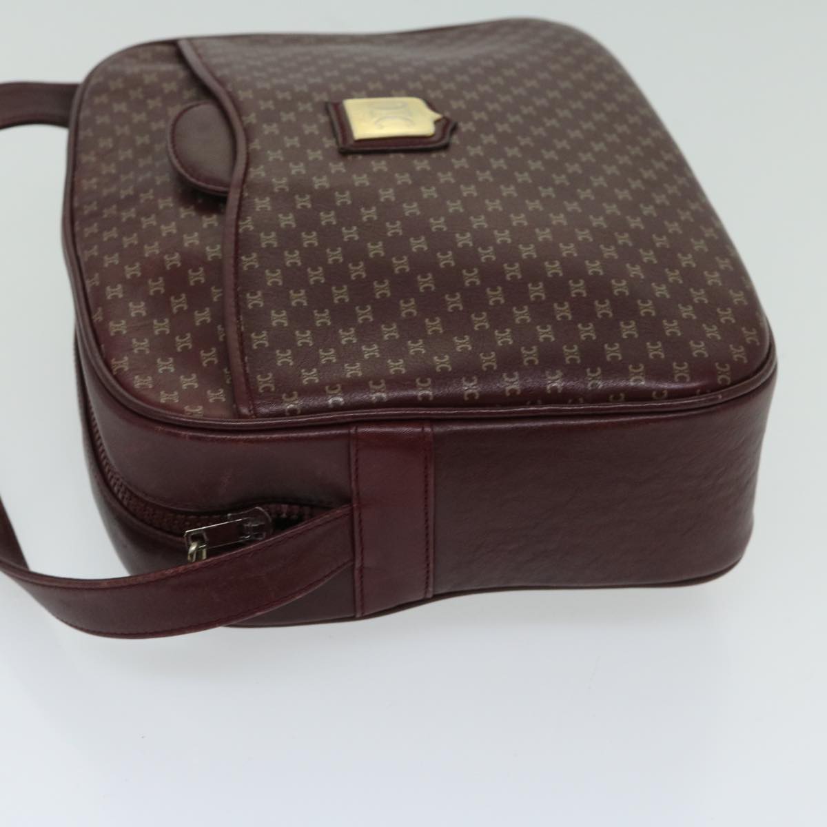 Luxury CELINE Shoulder Bag Leather Bordeaux th4687