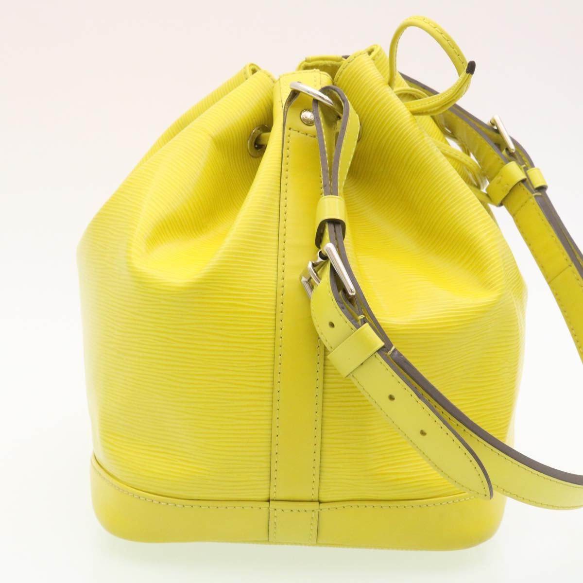 LOUIS VUITTON Epi Petit Noe Shoulder Bag Yellow Pistache M40969 LV tp041