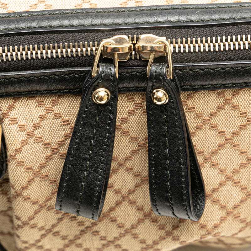 Gucci Sukey Diamante Canvas Leather Handbag