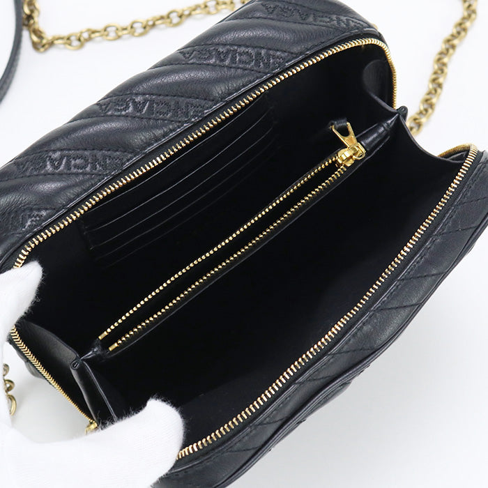 BALENCIAGA 502026 1000 ChainShoulder Bag Diagonal leather black Women