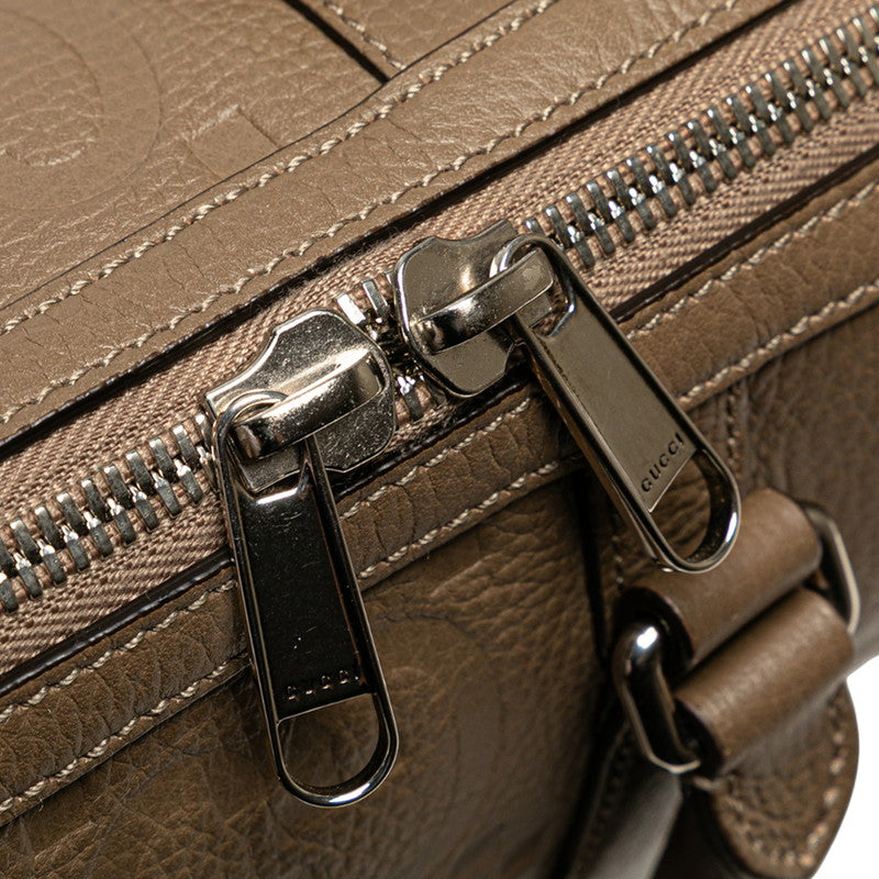 Gucci Jumbo GG Mini Duffle Leather 2way Bag