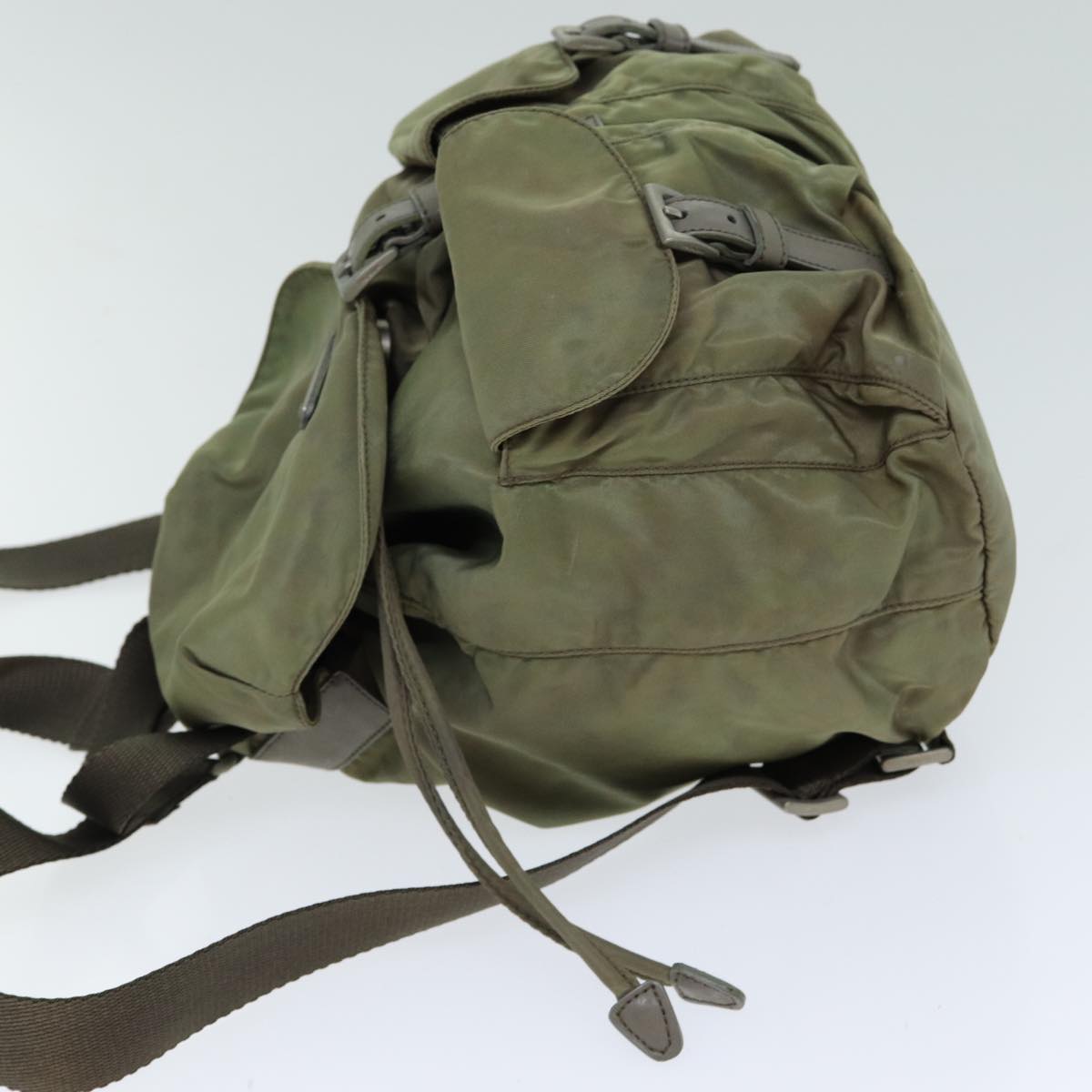 PRADA Backpack Nylon Khaki Auth