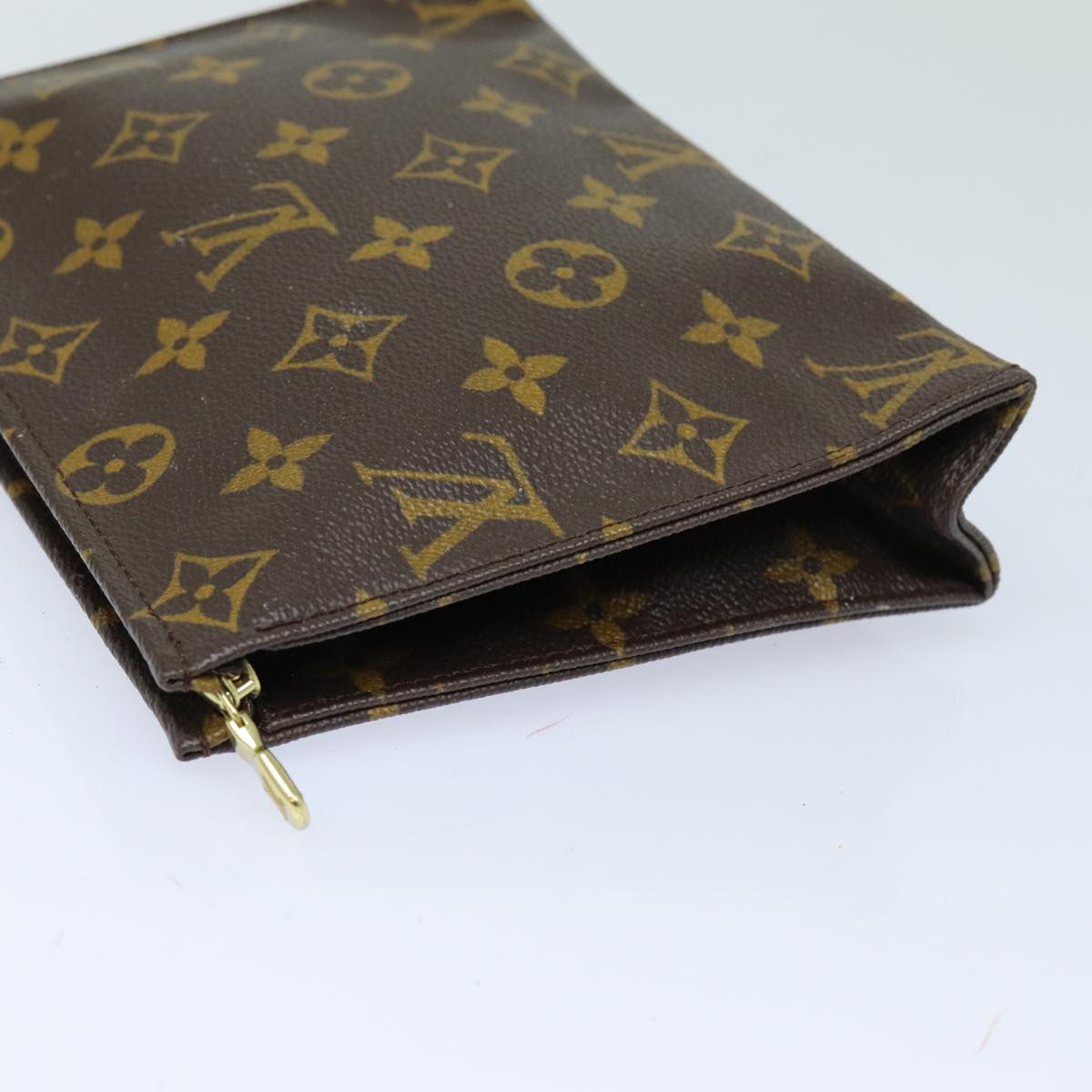 LOUIS VUITTON Monogram Poche Toilette 19 Pouch M47544 LV Auth yk13887