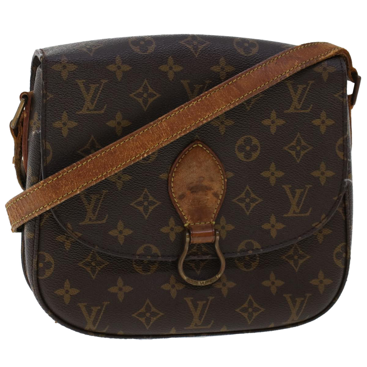 LOUIS VUITTON Monogram Saint Cloud GM Shoulder Bag LV yk7739