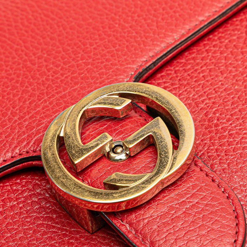 Gucci Interlocking G Leather Shoulder Bag