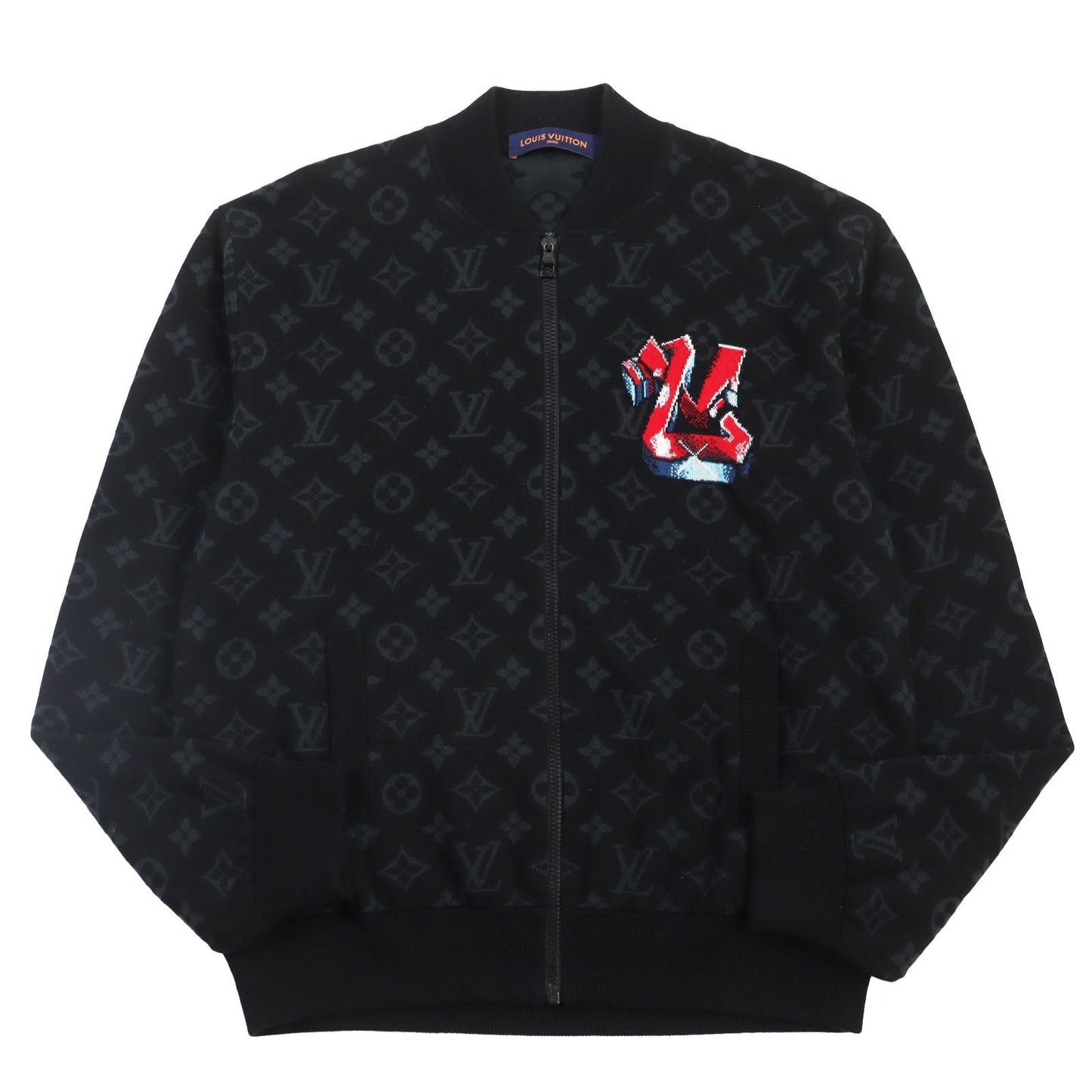 LOUIS VUITTON Blouson Main: 100% cotton black LV Graffiti Zip Blouson mens M