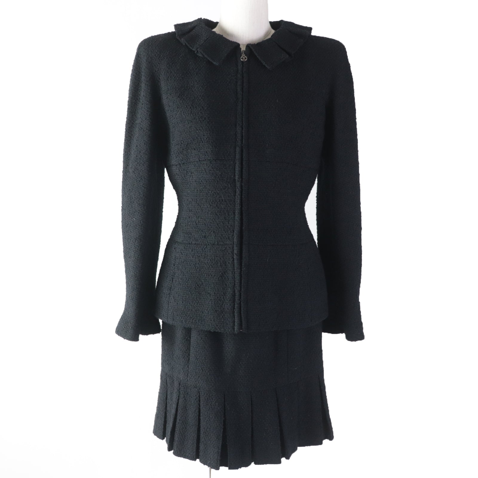 Chanel COCO Mark Tweed Jacket & Skirt Set Classic Flap Tote