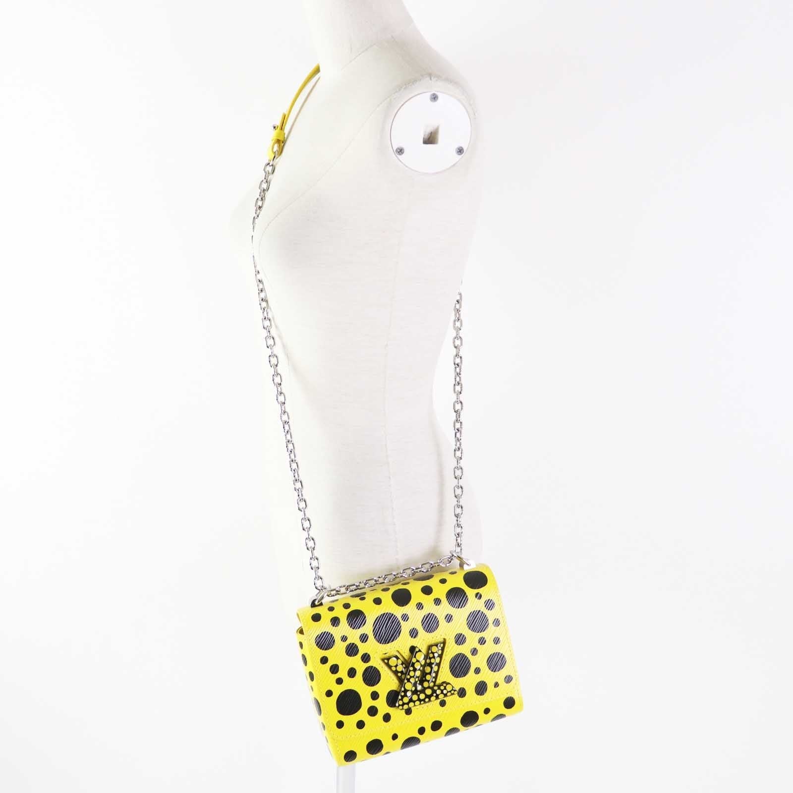 LOUIS VUITTON Shoulder Bag Epi Yellow black Epi Twist PM Women