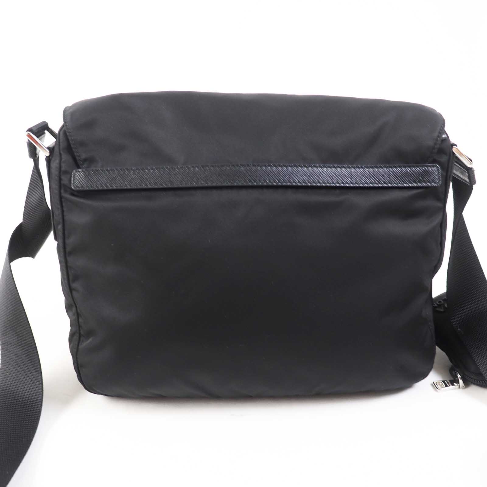 PRADA Shoulder Bag 1BD953 Main: Nylon, Part: Leather NERO Black Re-Nylon Women