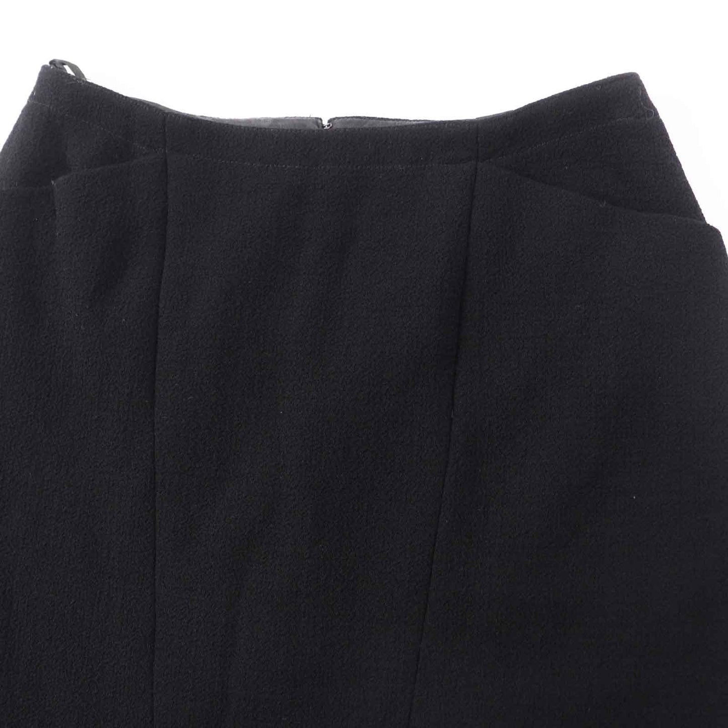 Chanel Wool Tweed Skirt Black 36 Classic Flap Tote