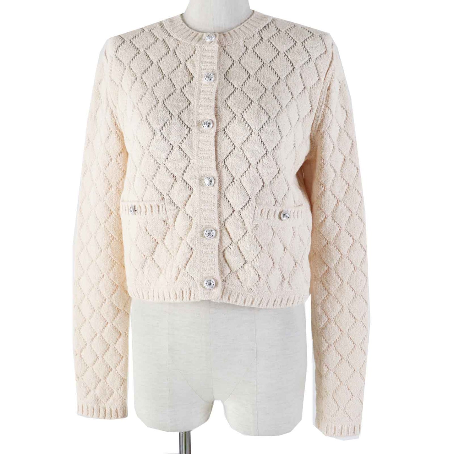 Chanel Cotton Polyamide Cardigan Classic Flap Tote
