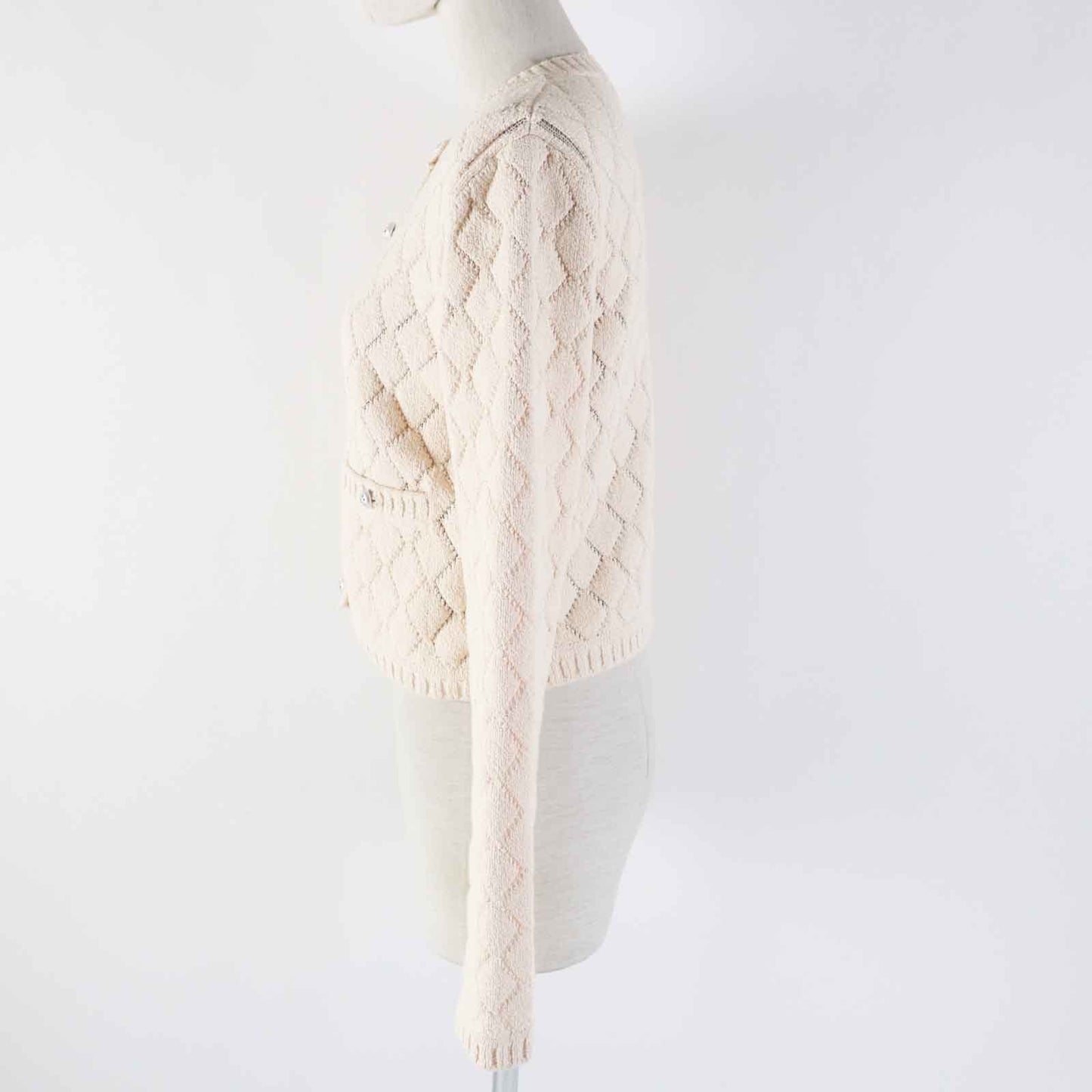Chanel Cotton Polyamide Cardigan Classic Flap Tote