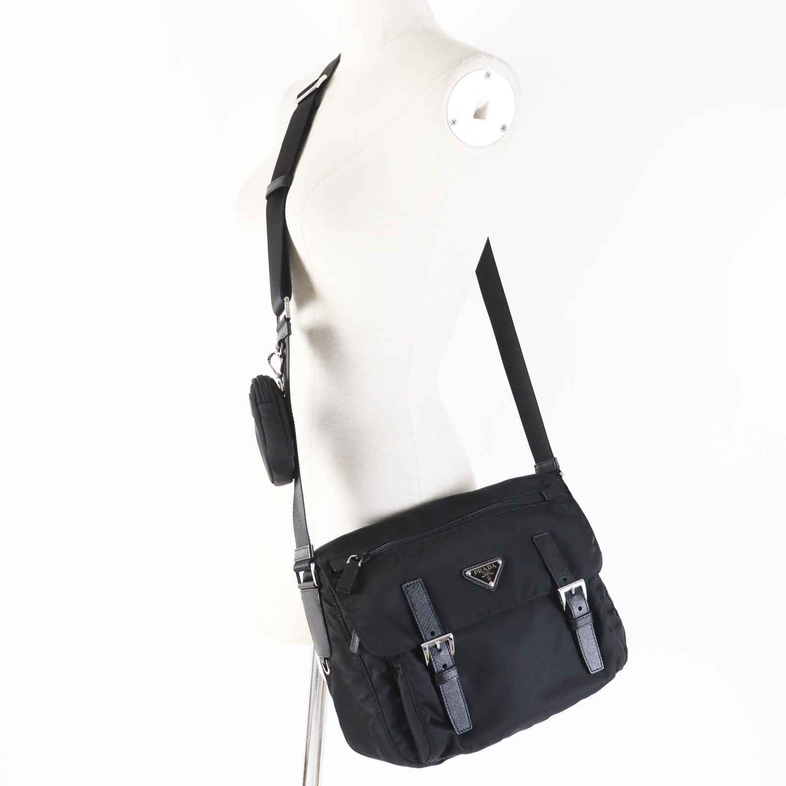 PRADA Shoulder Bag 1BD953 Main: Nylon black RE-NYLON Women