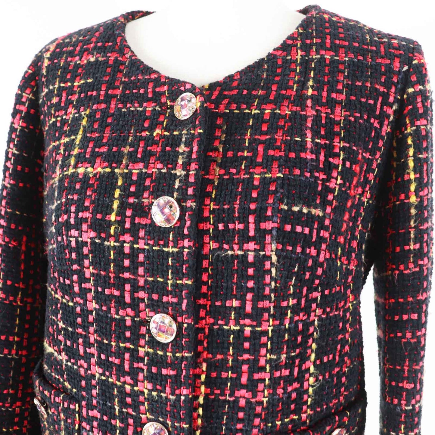 Chanel Tweed No Collar Jacket Classic Flap Tote