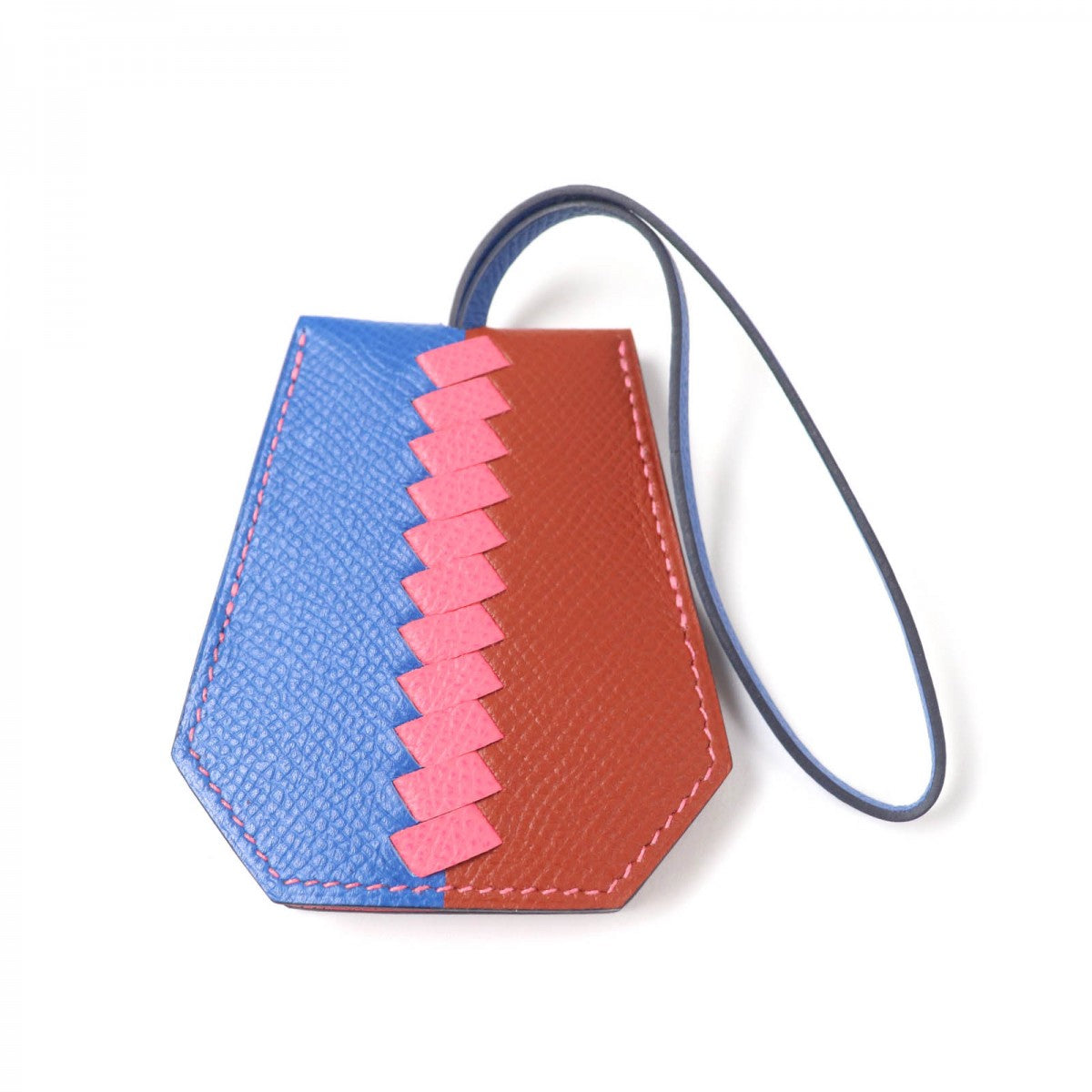 HERMES Bag charm Main FEpsom multicolor Clochette ECle Grand Trace Women