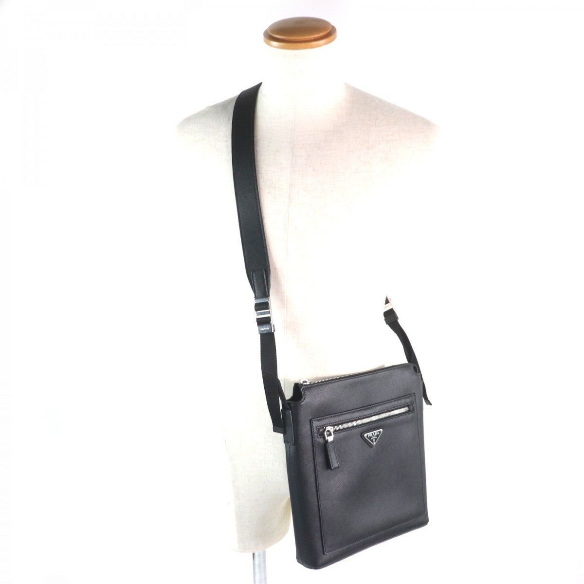PRADA Shoulder Bag 2VH062 Main: Saffiano leather black mens