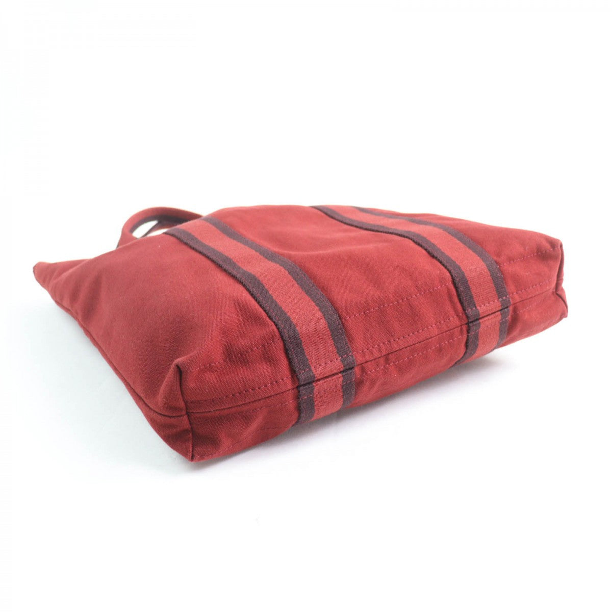 HERMES Tote Bag Main: Cotton Bordeaux Fool Toe Kabas Women