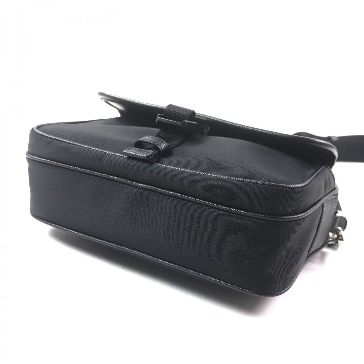 PRADA Shoulder Bag 2VH133 Main: Nylon, Part: Saffiano leather black mens