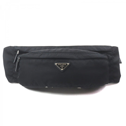 PRADA Sling bag 2VL132 Main: Nylon, Part: Saffiano leather black Test mens