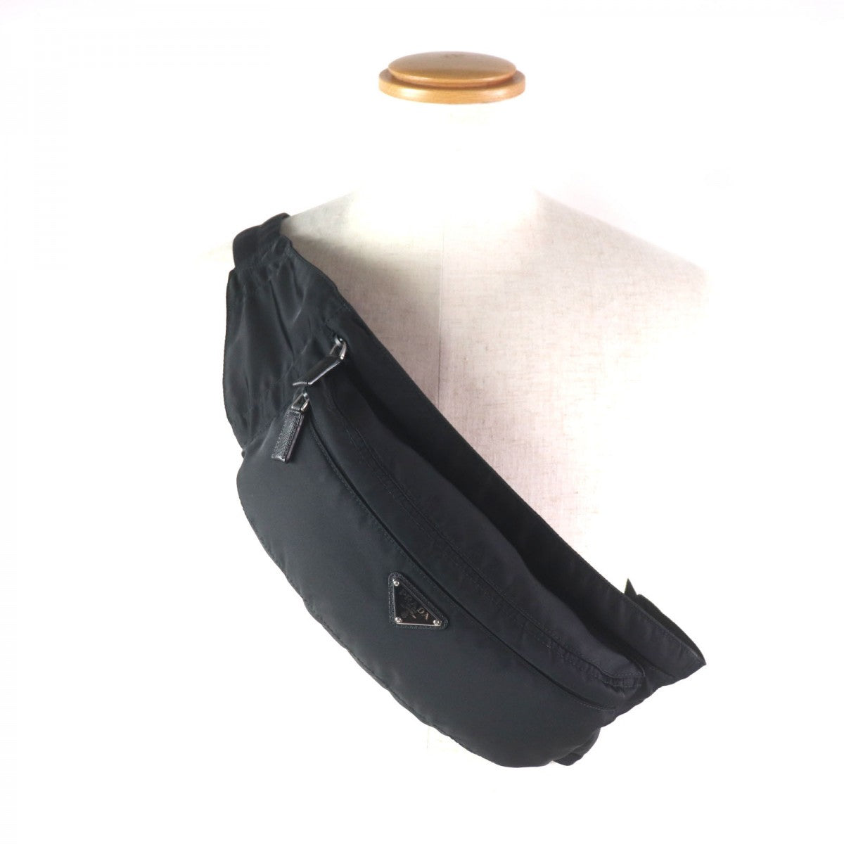 PRADA Sling bag 2VL132 Main: Nylon, Part: Saffiano leather black Test mens