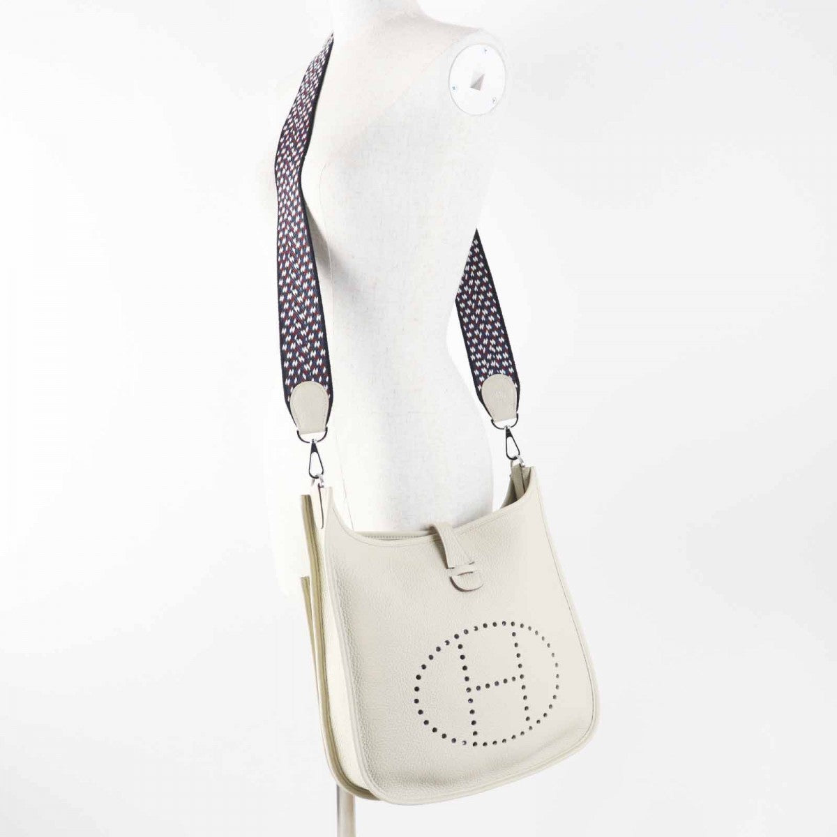 HERMES Shoulder Bag Main FTaurillon Clemence Beton Evelyn 3PM Women