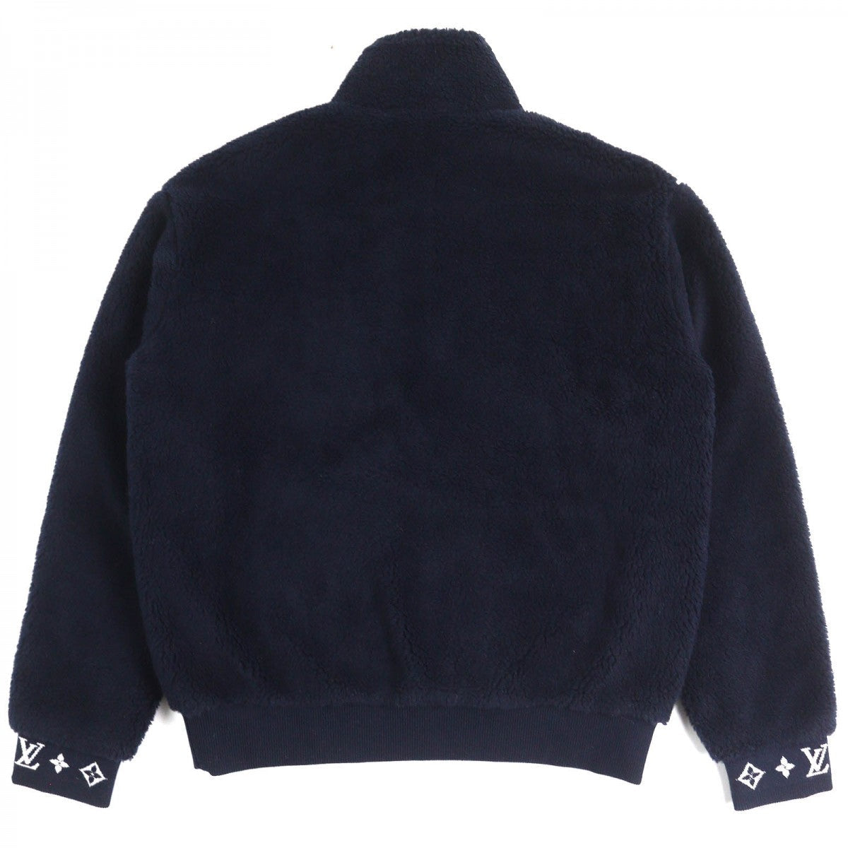 LOUIS VUITTON Blouson Main: 53% polyester, Main: 47% acrylic Naval Academy Leather patch fleece blouson mens L