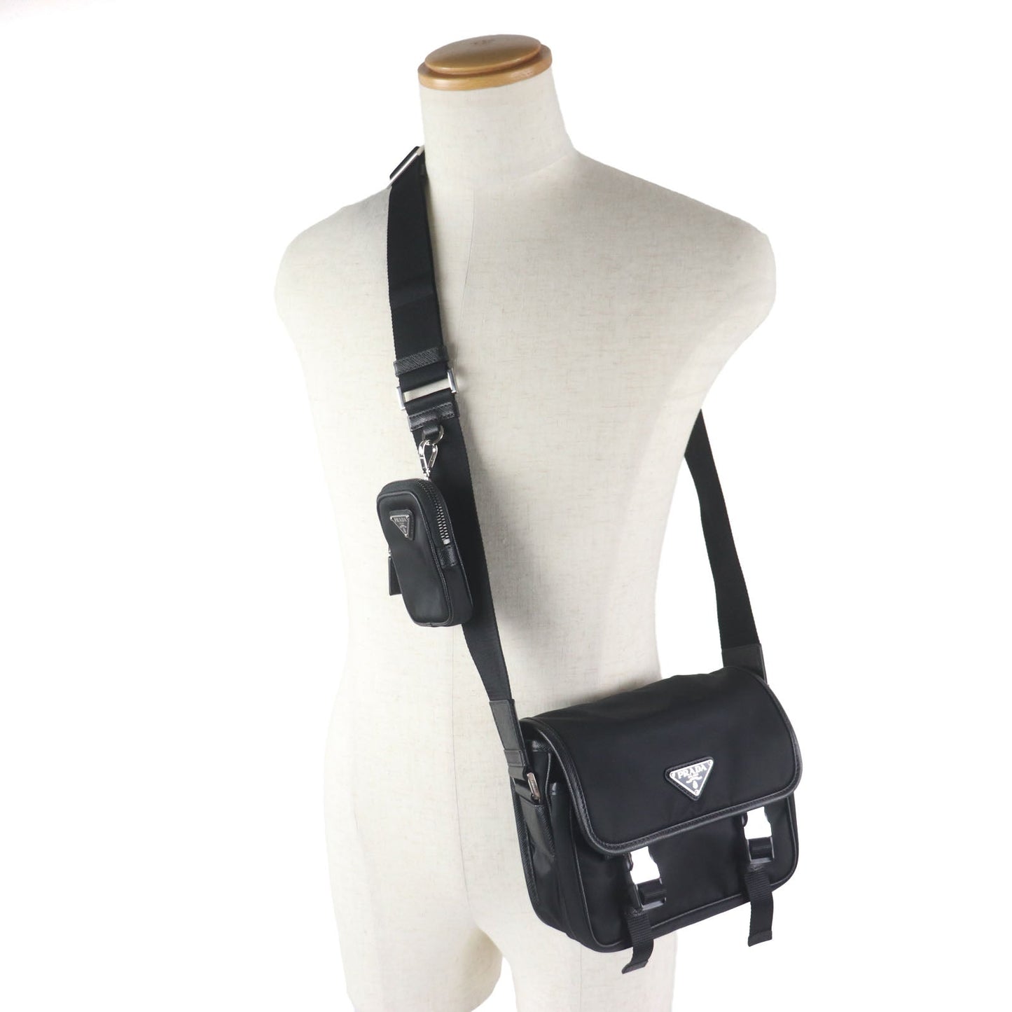 Prada 2VD034 Tessuto Saffiano Shoulder Bag
