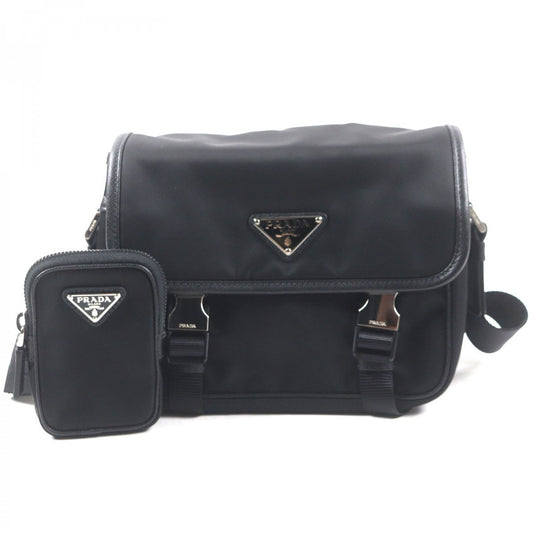 PRADA Shoulder Bag 2VD034 Main: Tessuto, Part: Saffiano leather black mens
