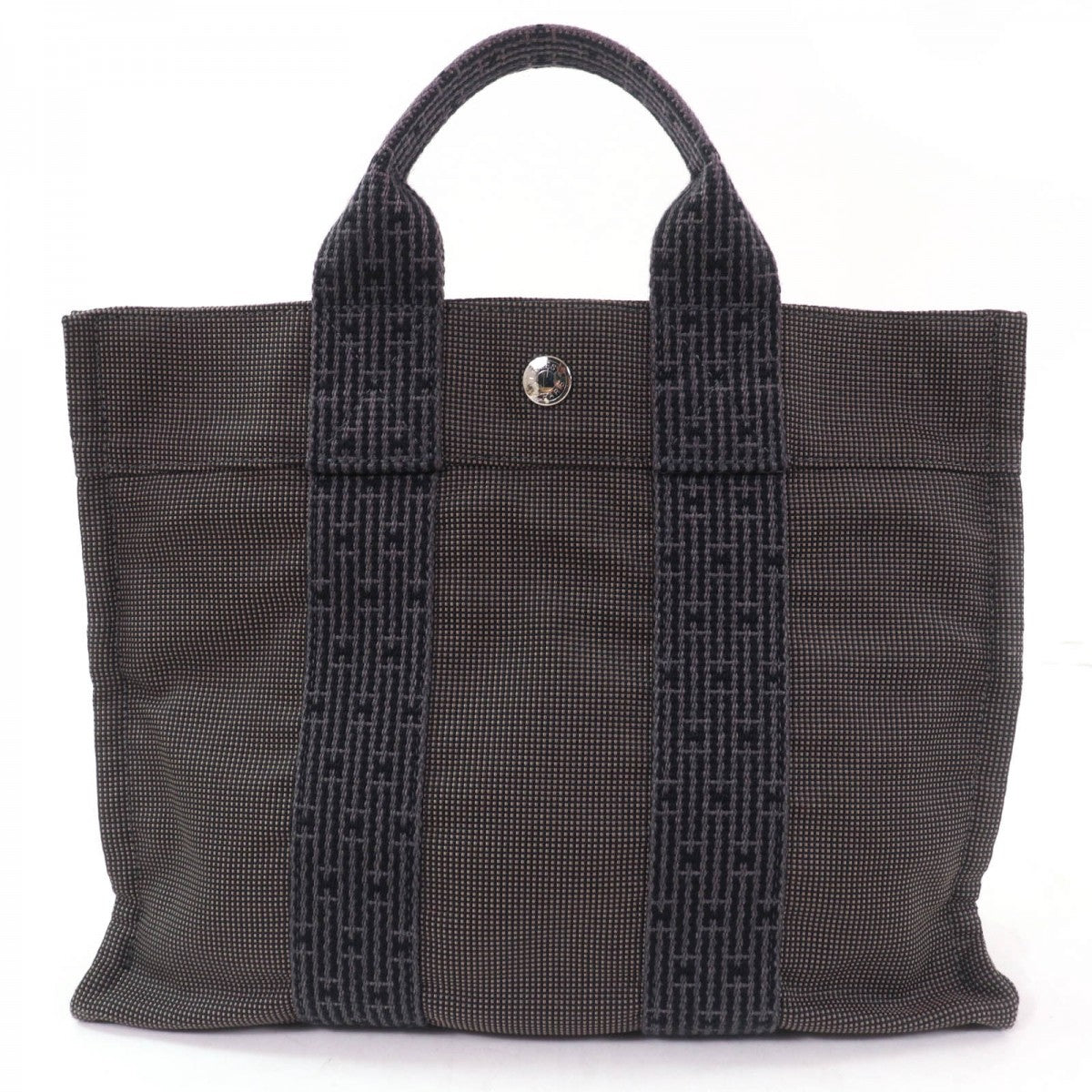 HERMES Tote Bag polyamide gray Her Line PM