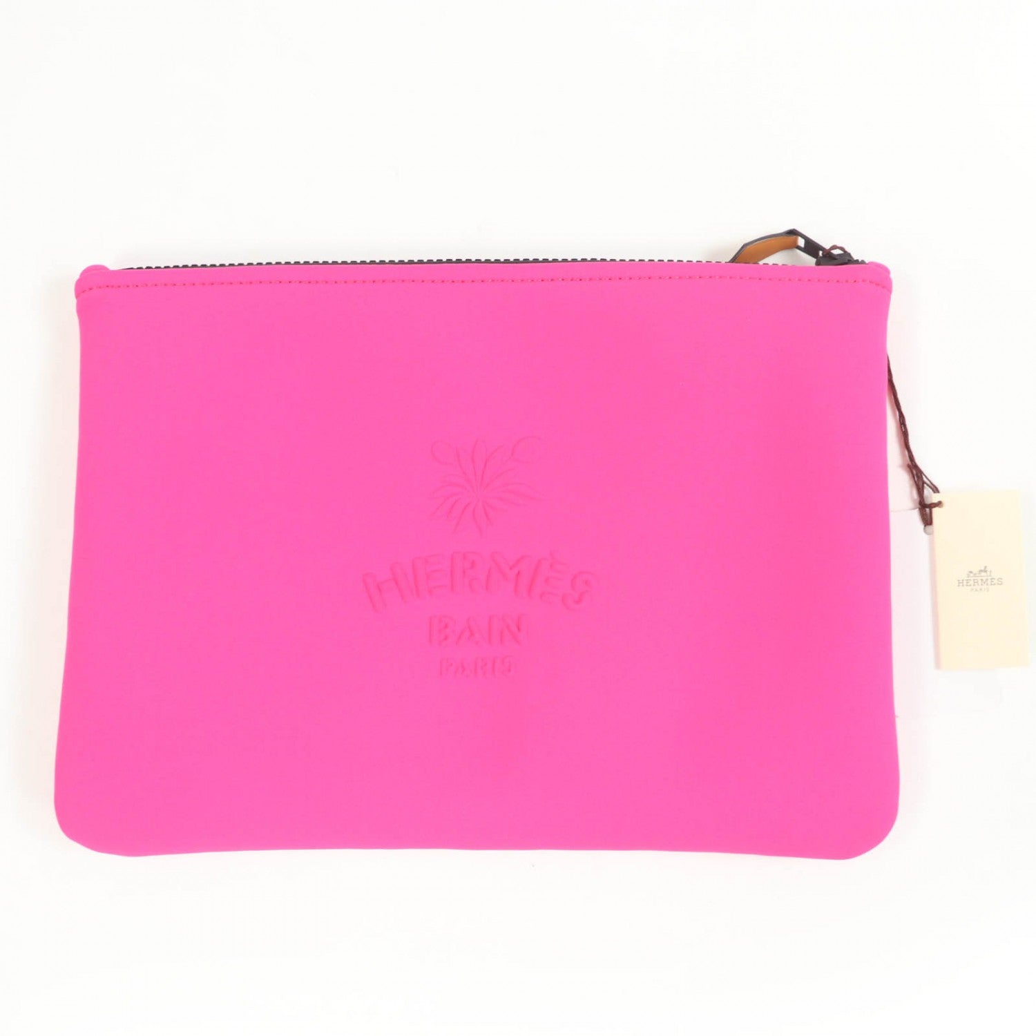 HERMES Pouch polyamide pink Neoban Truth Flat MM