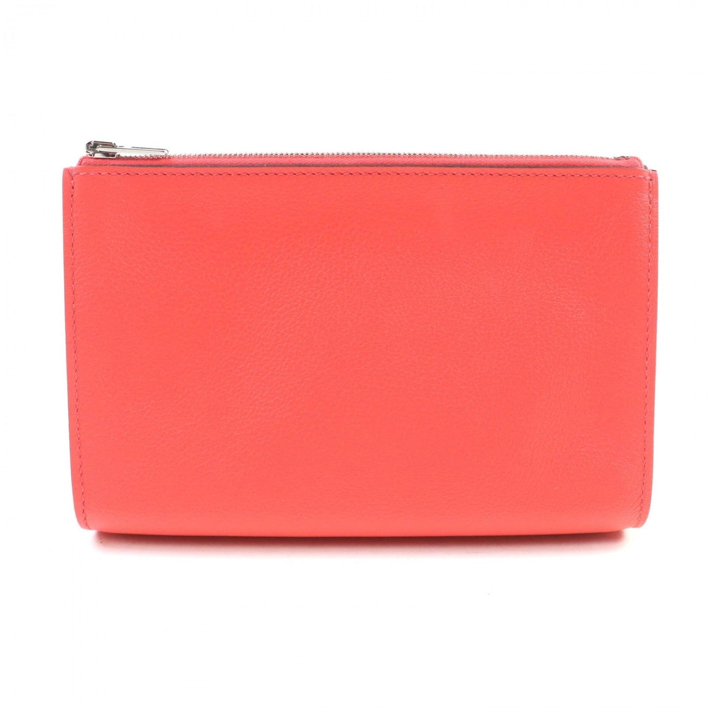 HERMES Pouch Evercolor Pink type Zip Angor PM