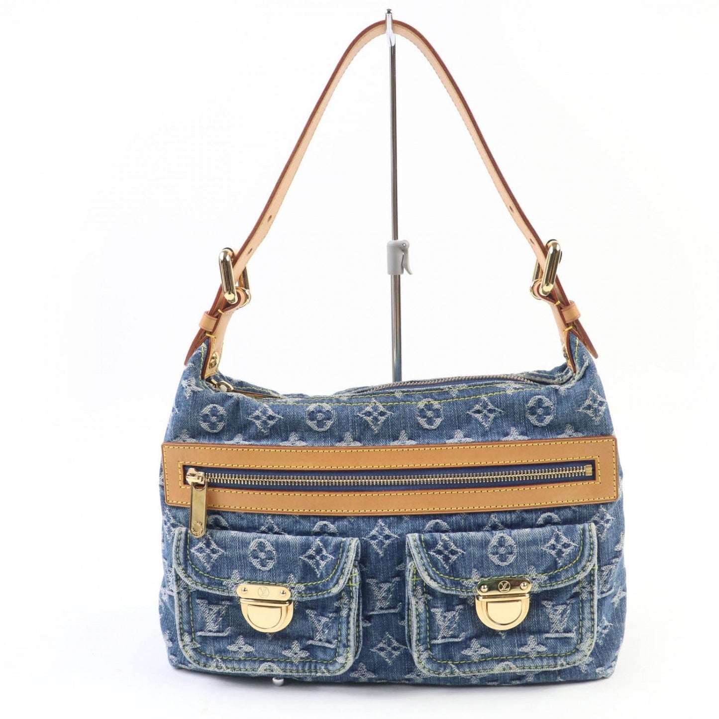 LOUIS VUITTON Handbag Monogram denim blue Monogram Denim Buggy PM