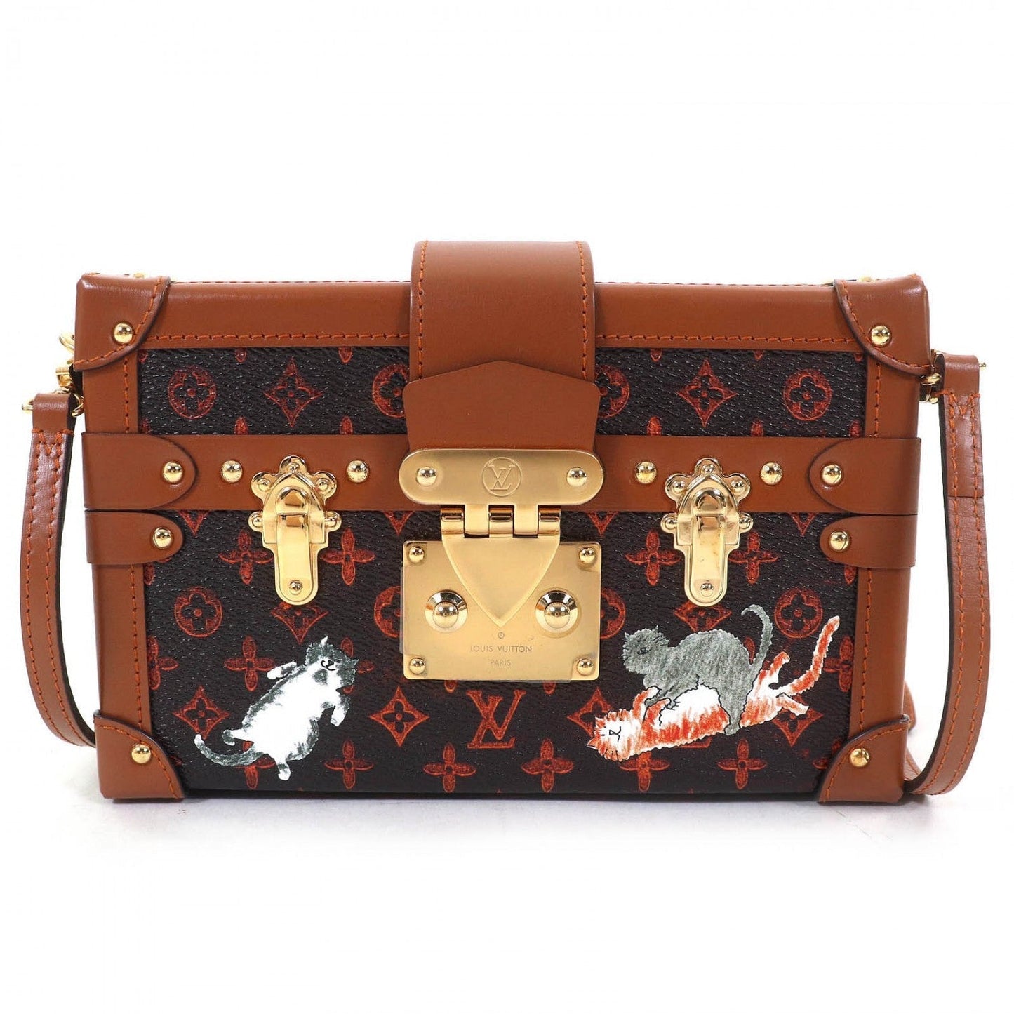 LOUIS VUITTON Shoulder Bag Transformed monogram canvas Brown Petite Malle Transformed Catgram
