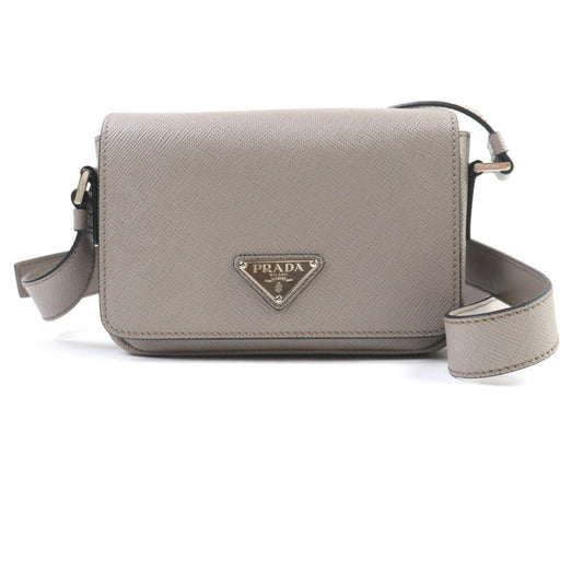 PRADA Shoulder Bag 2VD065 Safiano leather beige