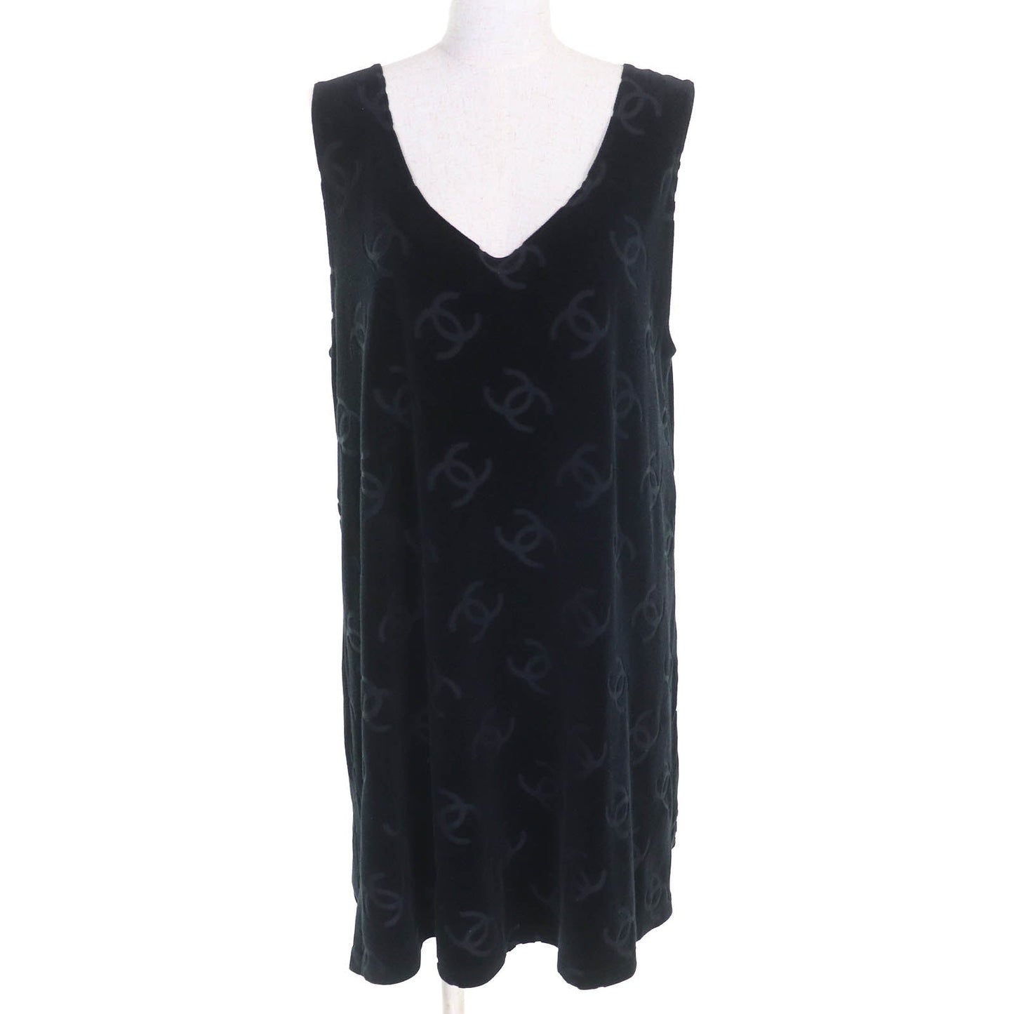 Chanel COCO Mark Velour Sleeveless Top Handbag