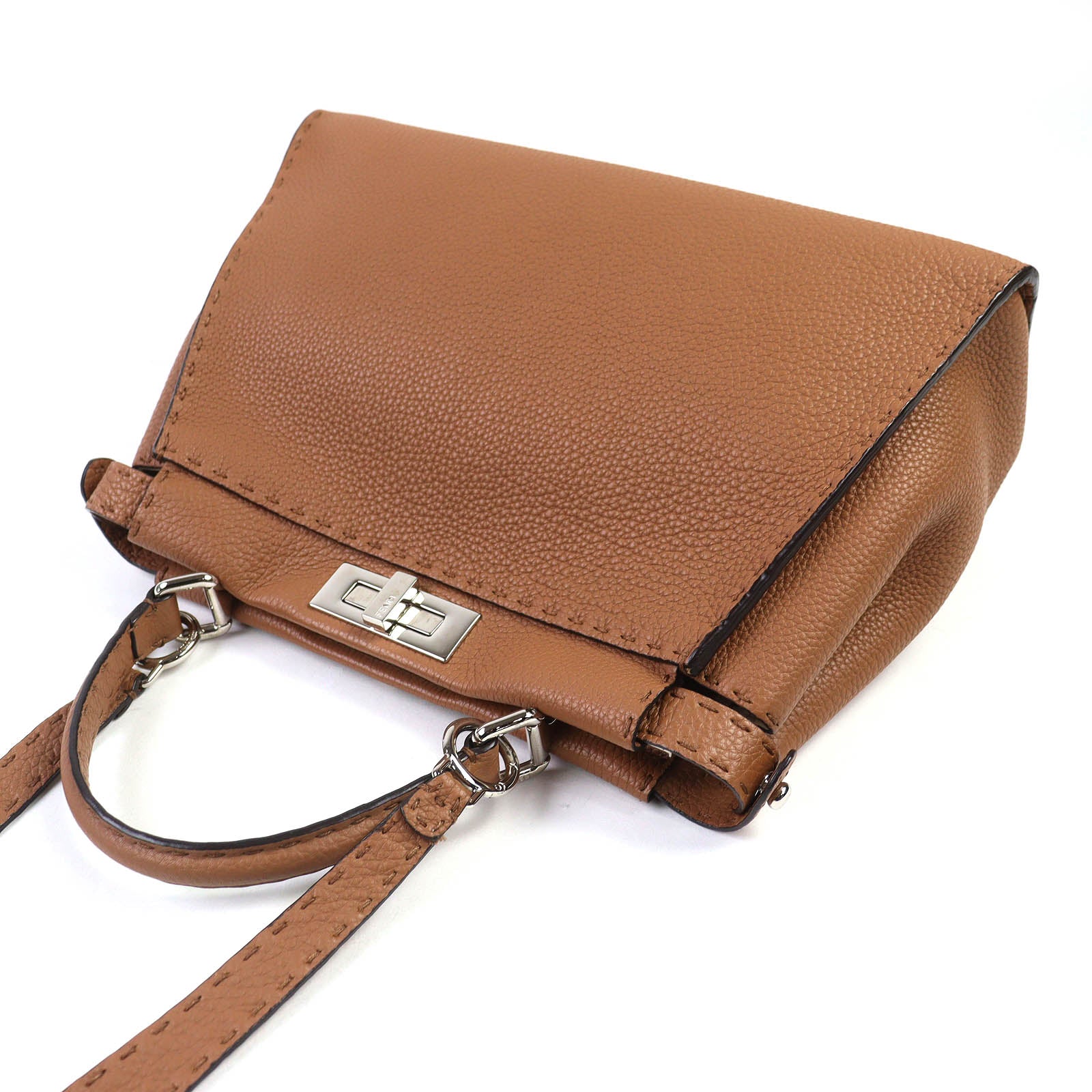 Fendi Peekaboo Large Leather Handbag