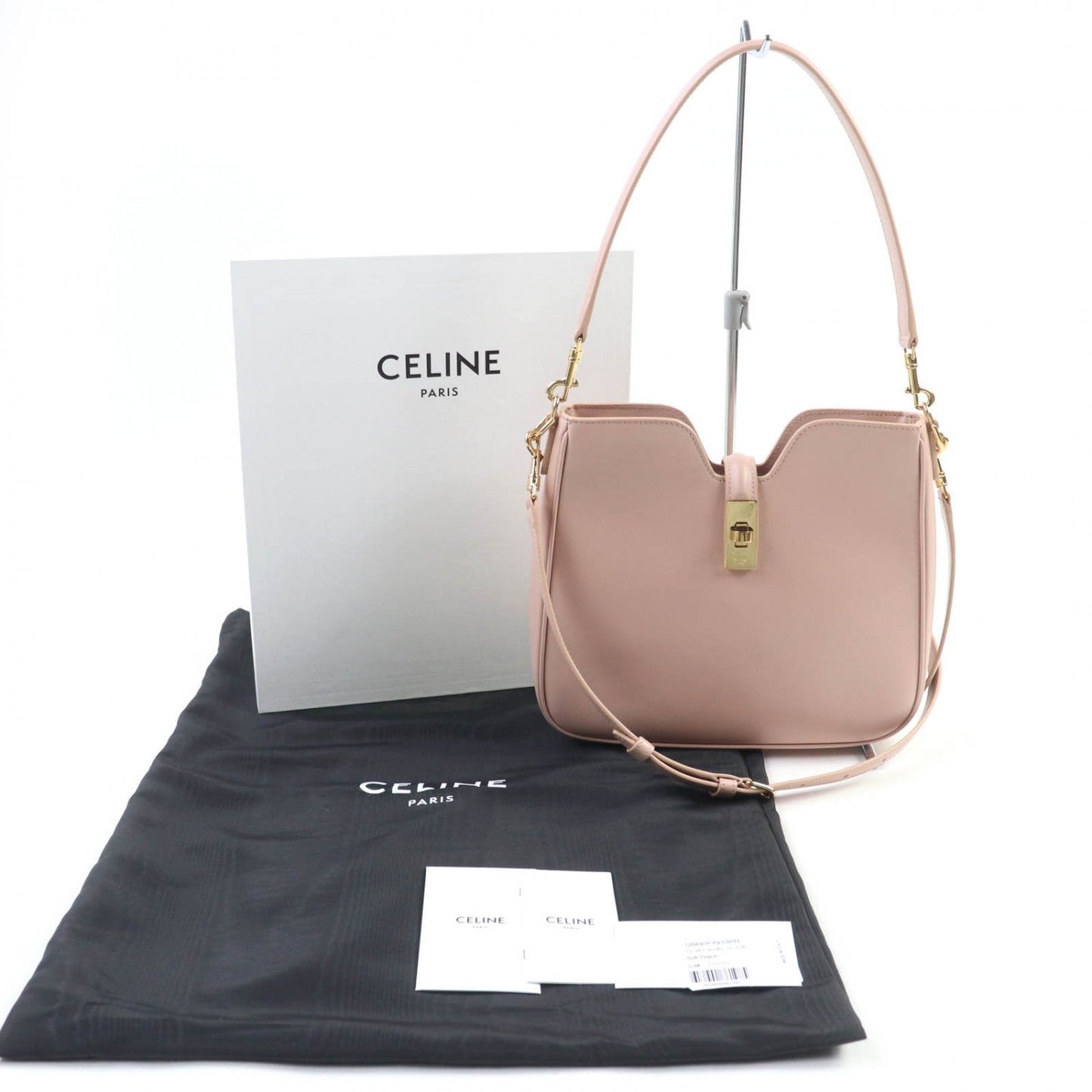 CELINE Shoulder Bag 12069 Smooth Rubbed Soft Peach Small Camille 16 (C ¨ze) Soft Bag in smooth calfskin