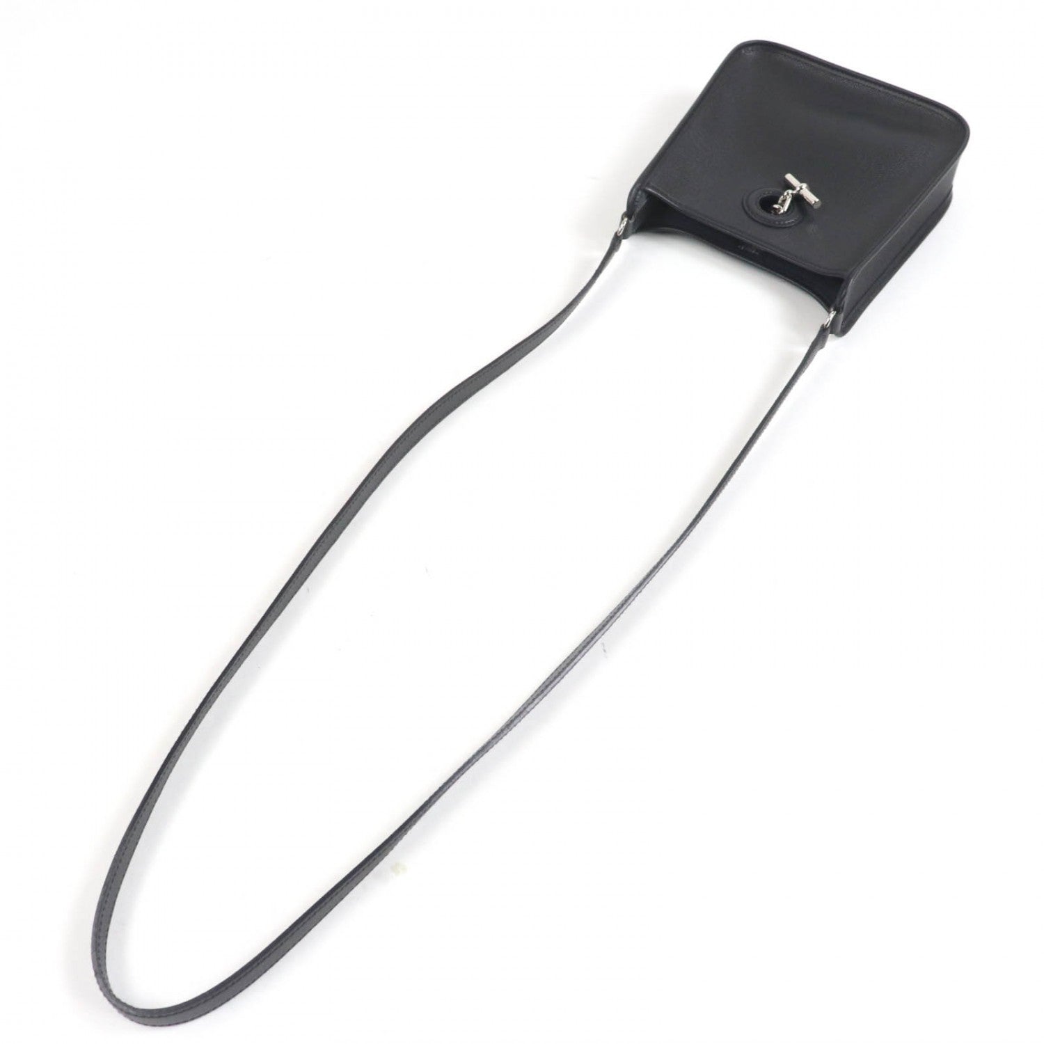 HERMES Shoulder Bag Epsom black Vespa TPM