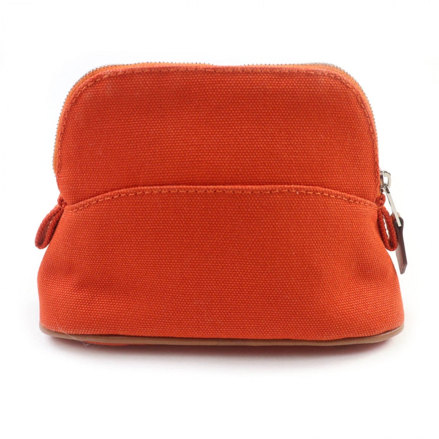 HERMES Pouch cotton Orange Boride pouch mini mini