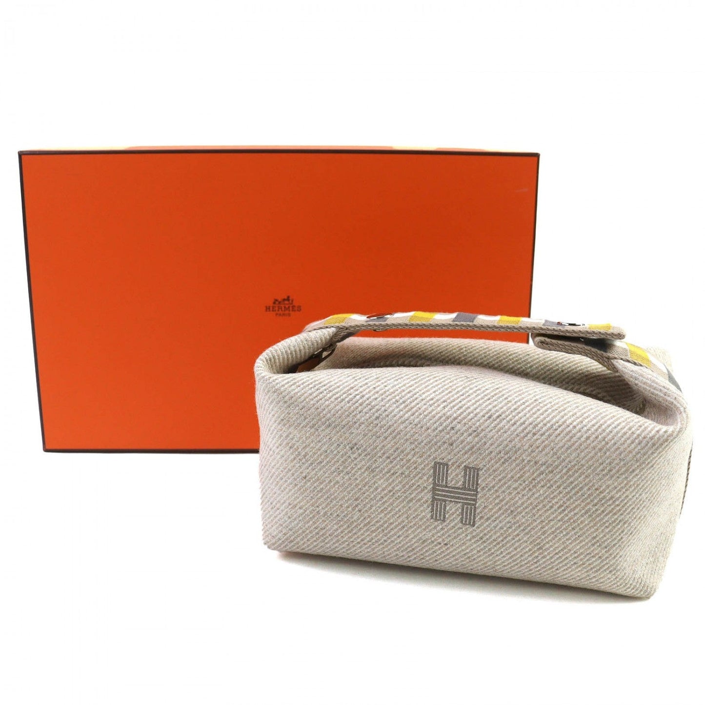 HERMES Pouch wool black BRIDE A BLACK PM OC